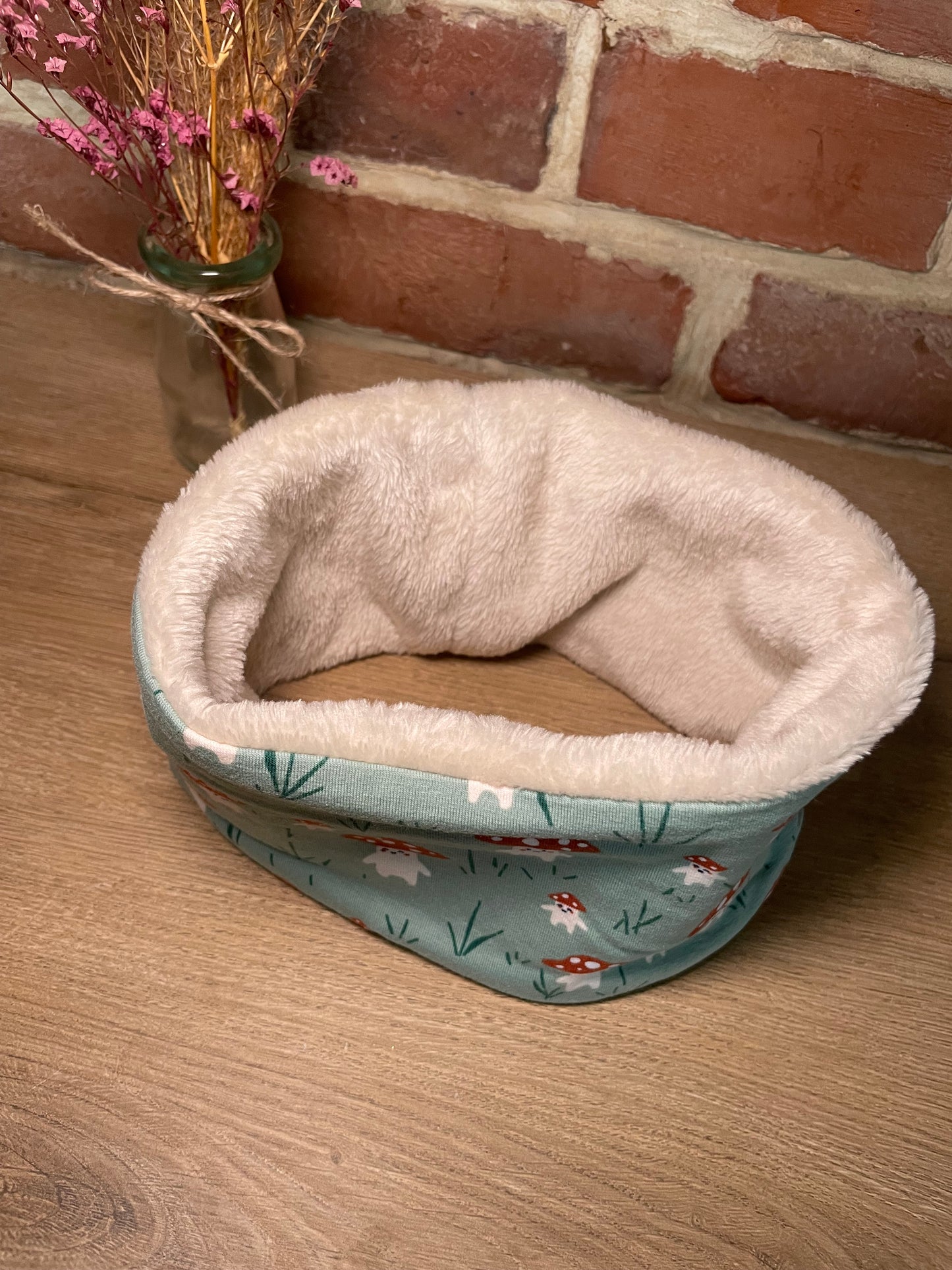 Snood bébé champignons