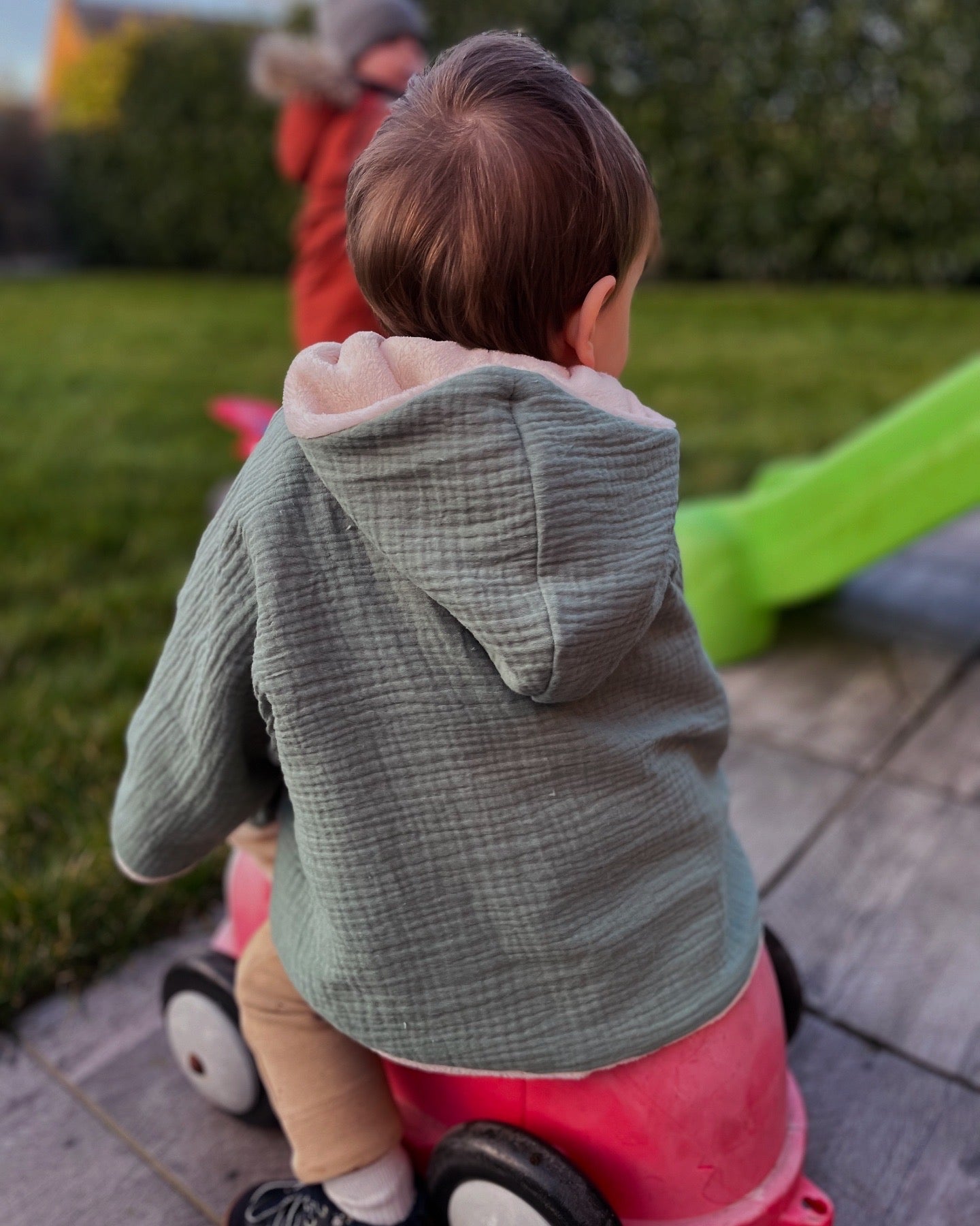 Poncho gaze de coton avec capuche