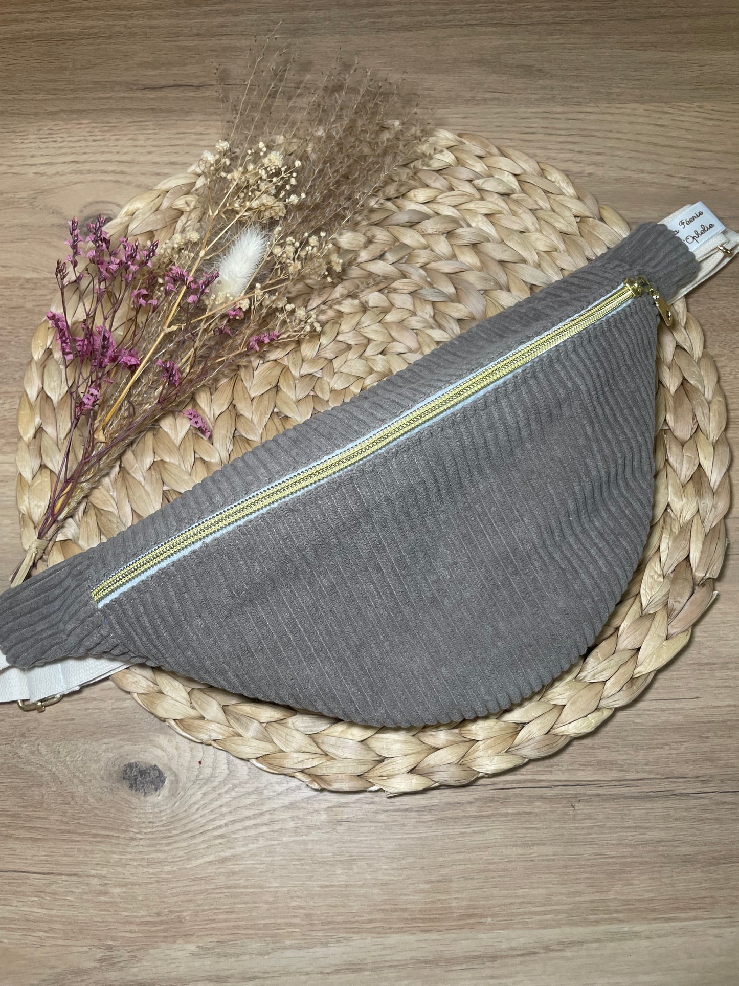 Sac banane Taupe