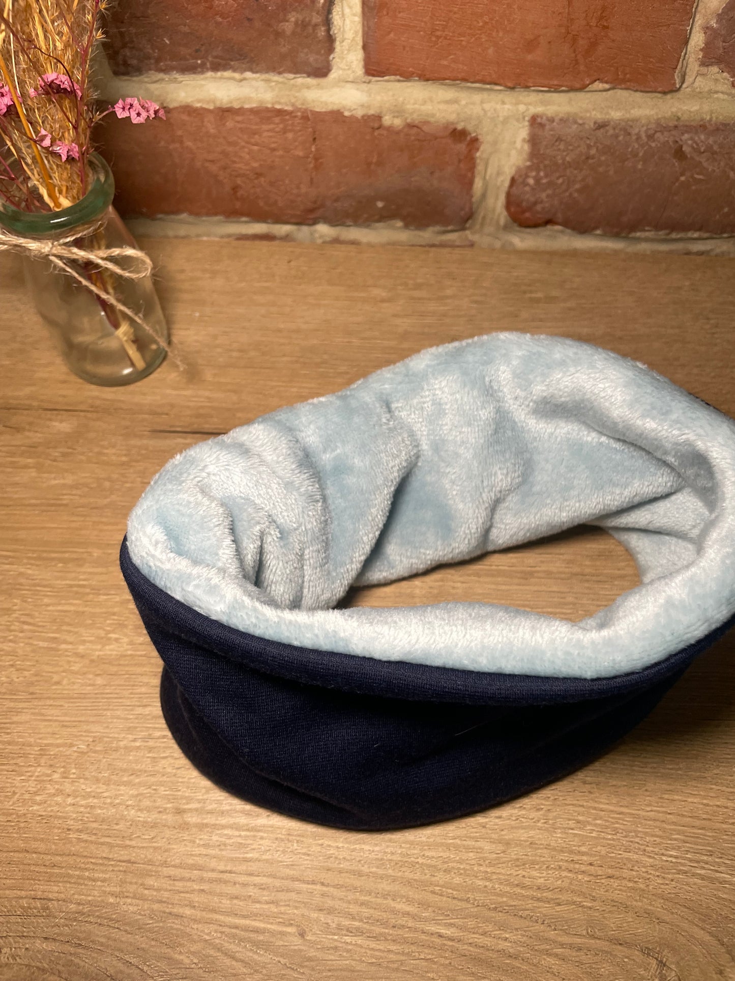 Snood bébé bleu marine