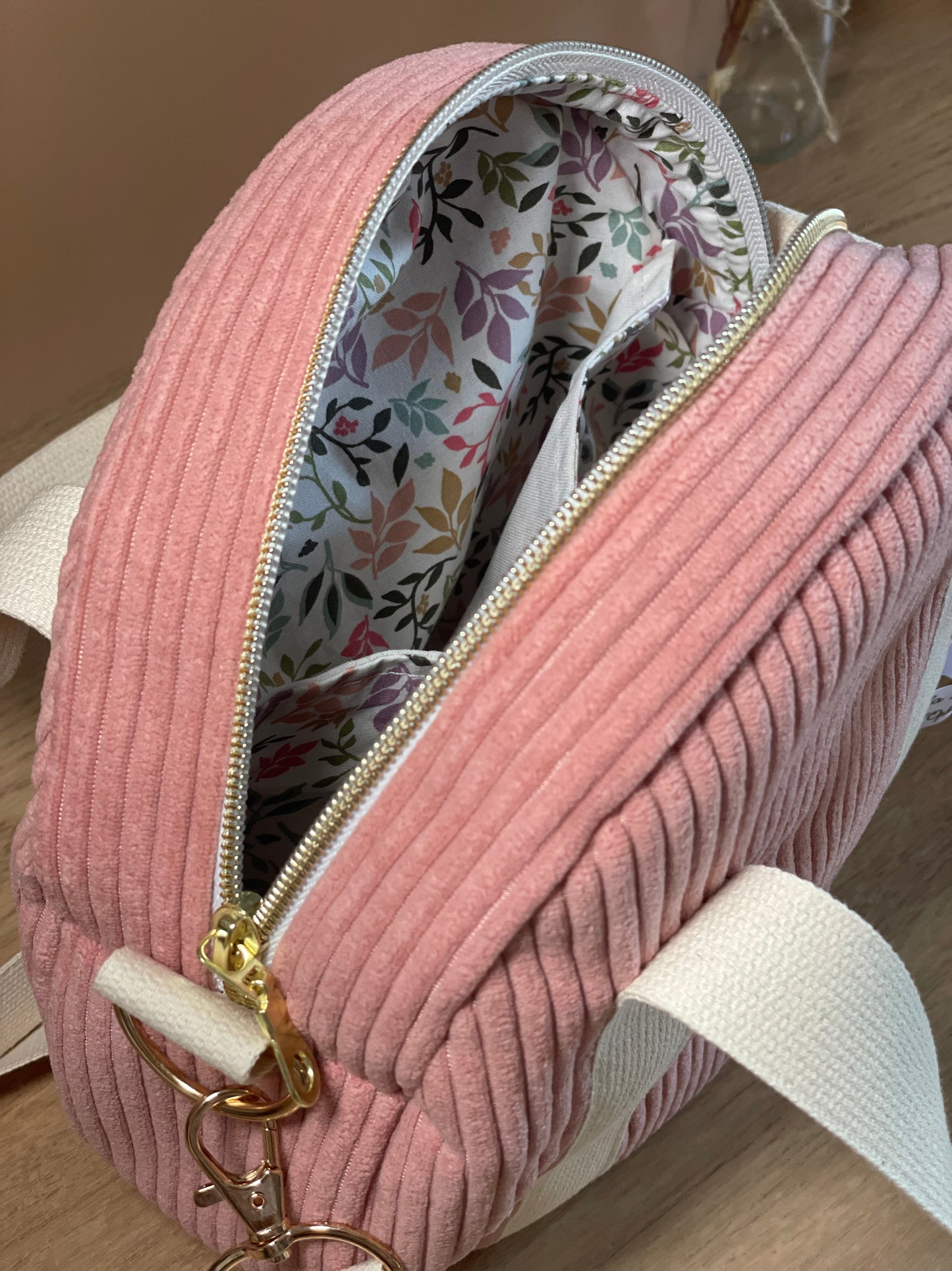Sac à main rond Rose