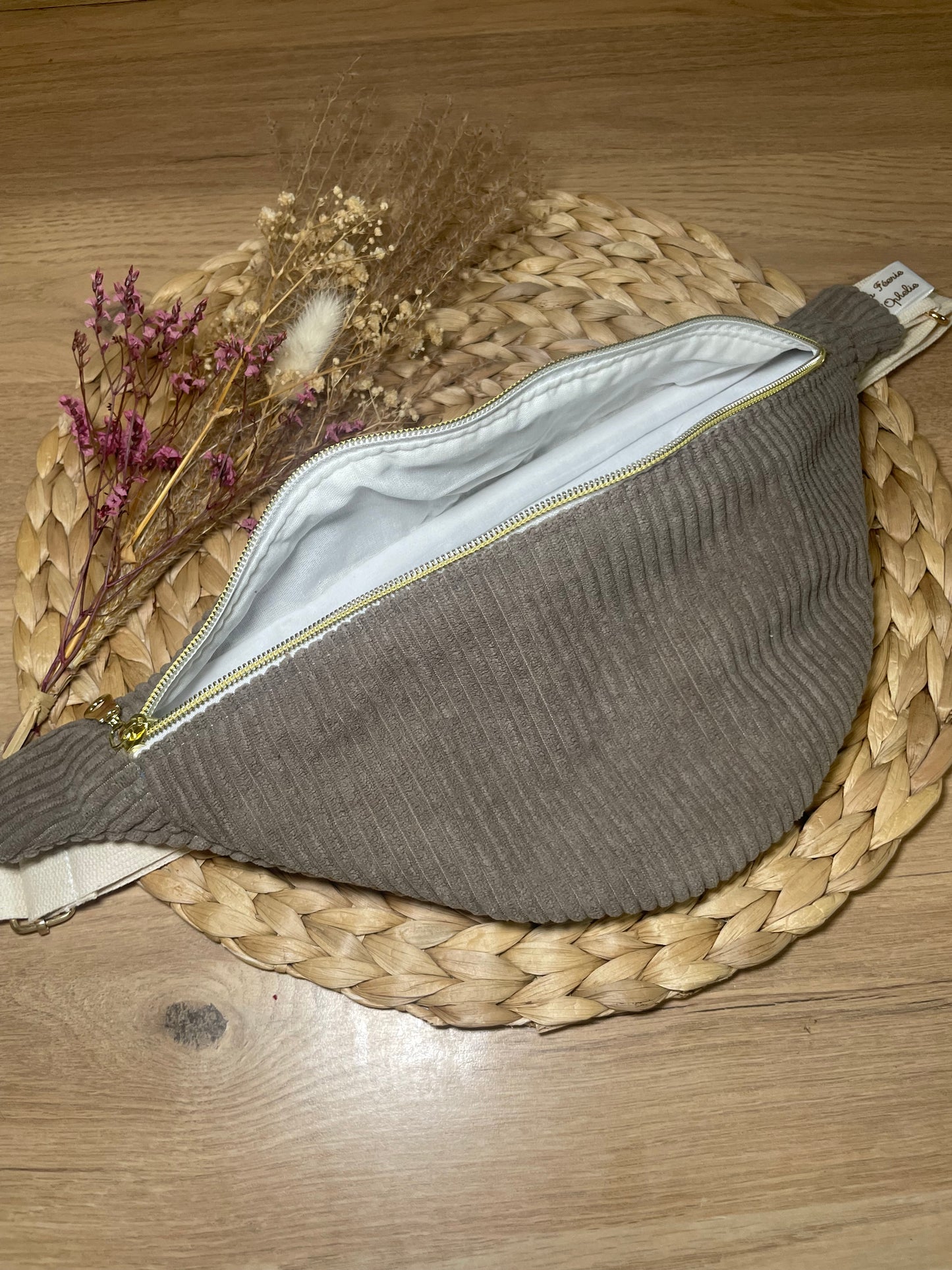 Sac banane Taupe