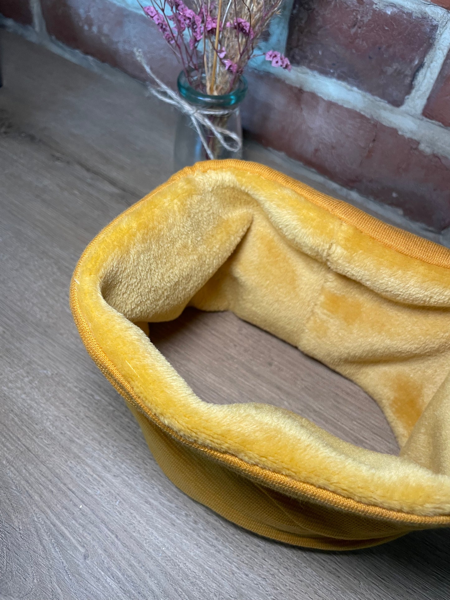 Snood bébé jaune