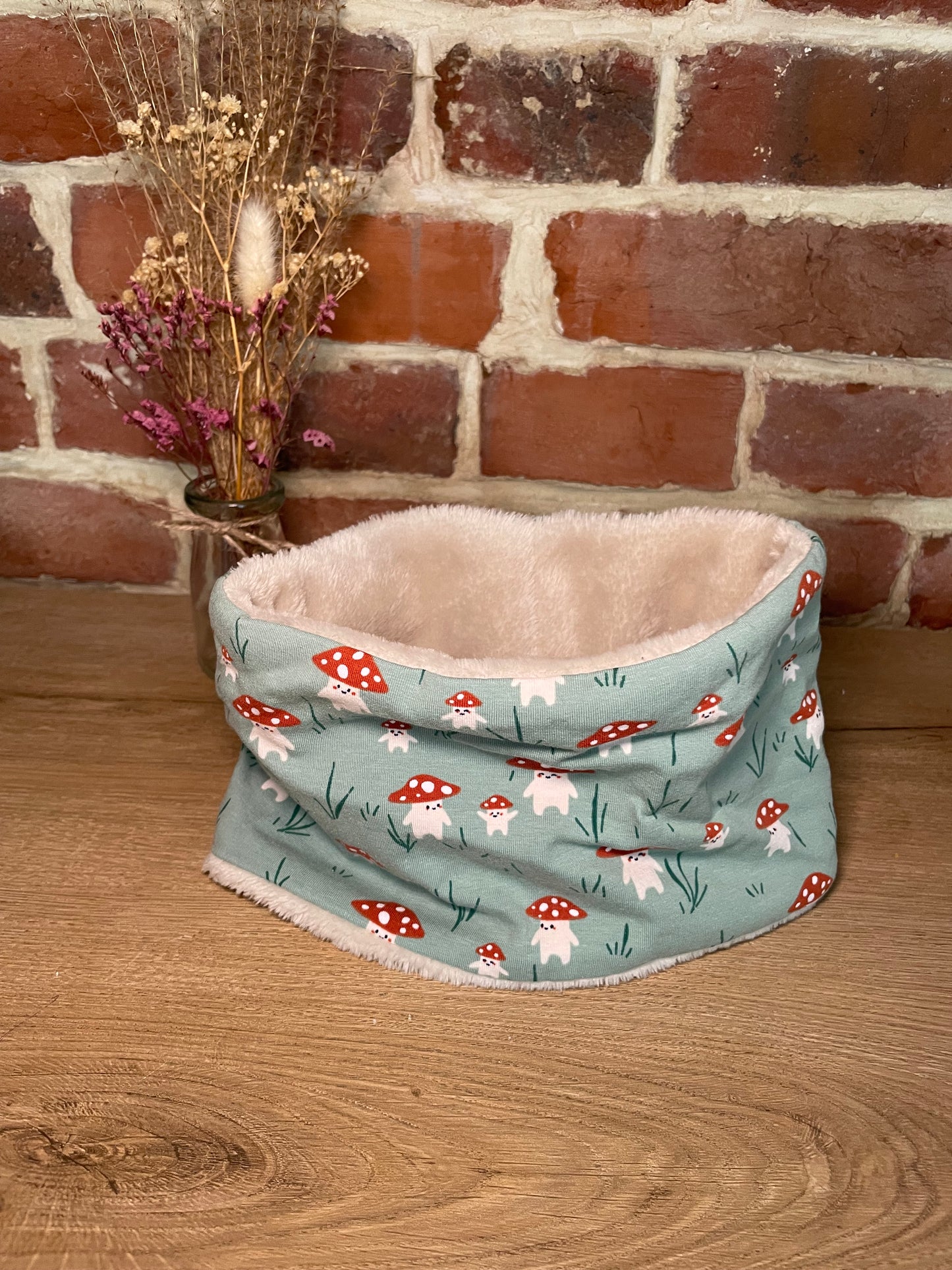 Snood enfant champignons