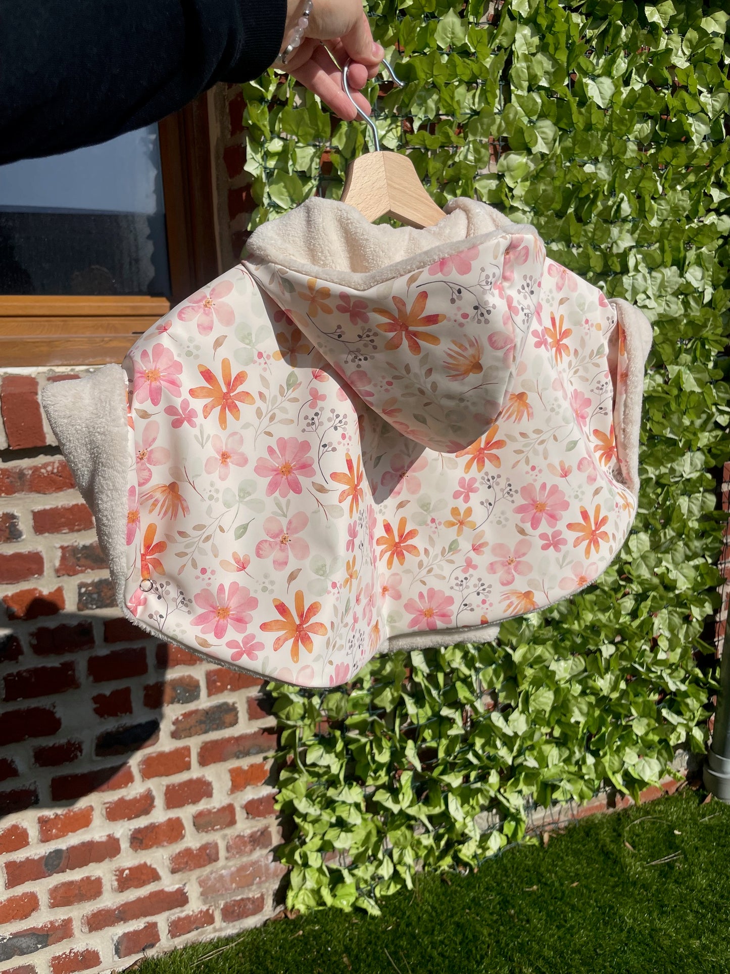Poncho imperméable Fleurs