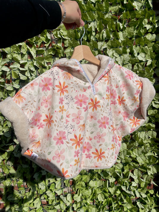 Poncho imperméable Fleurs