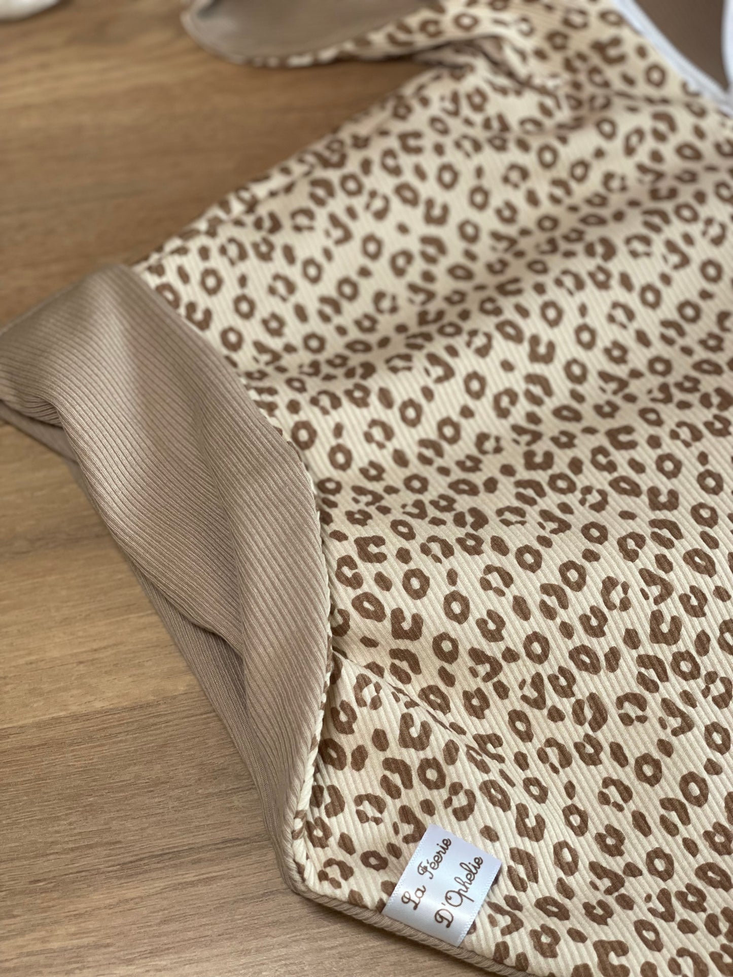 Poncho été jersey léopard