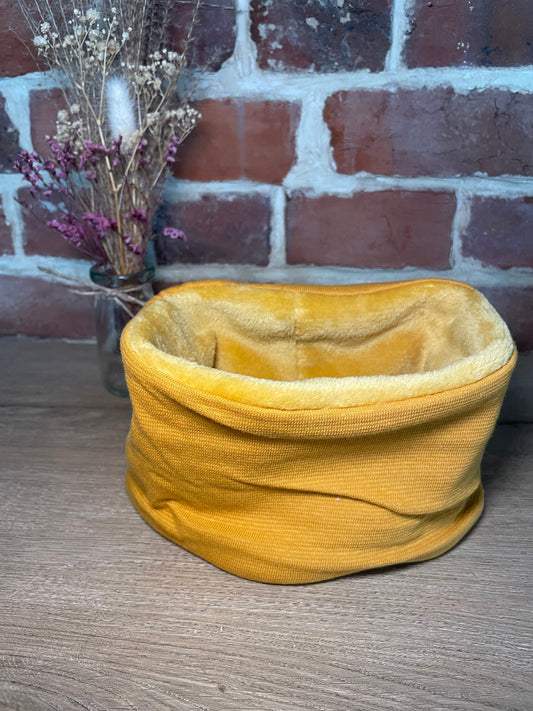 Snood bébé jaune