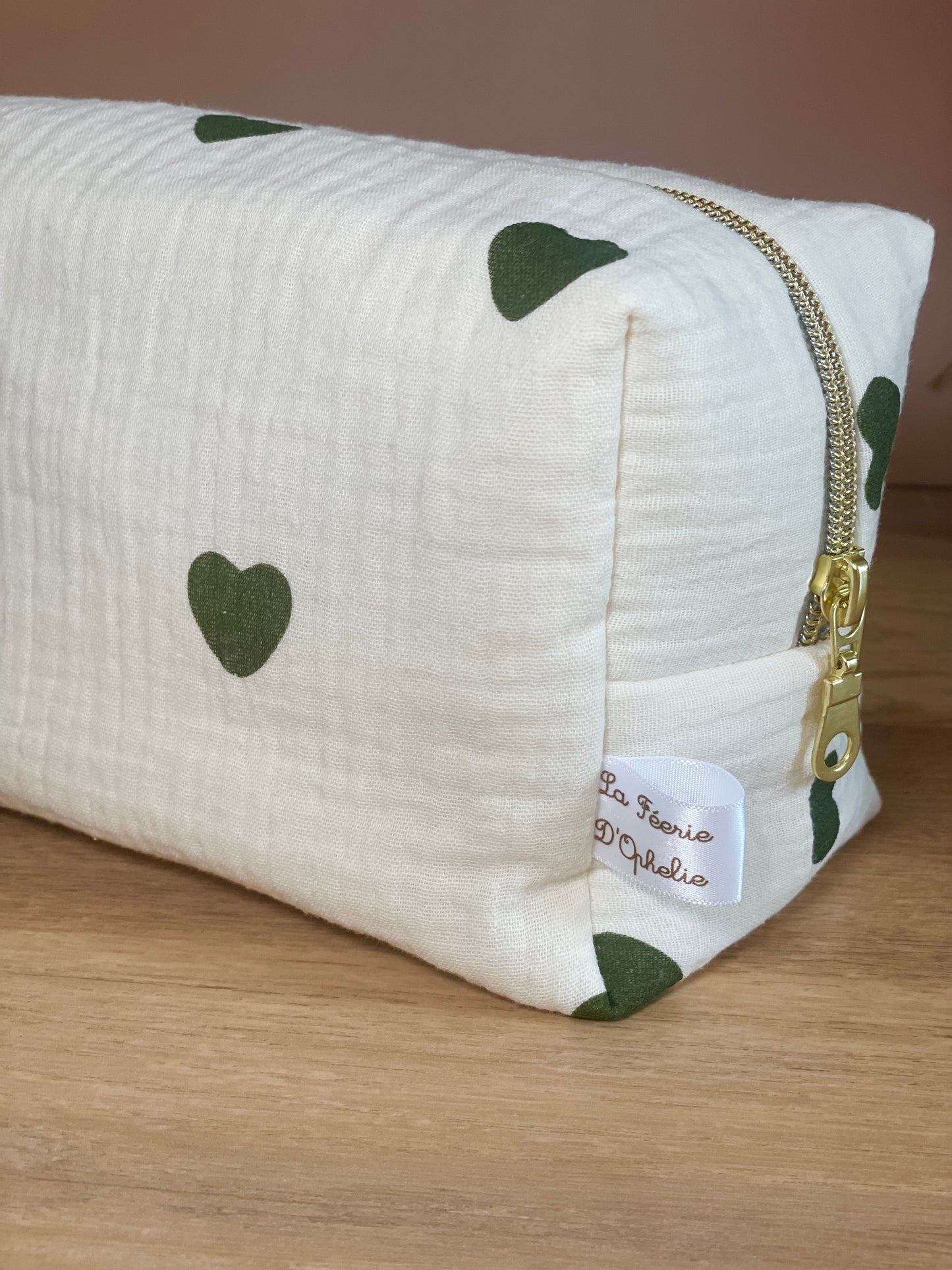 Trousse Coeur vert