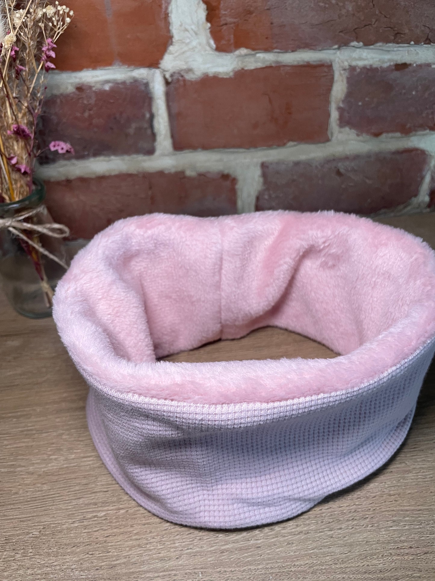 Snood bébé rose