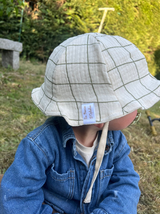 Chapeau Camille - gaze de coton