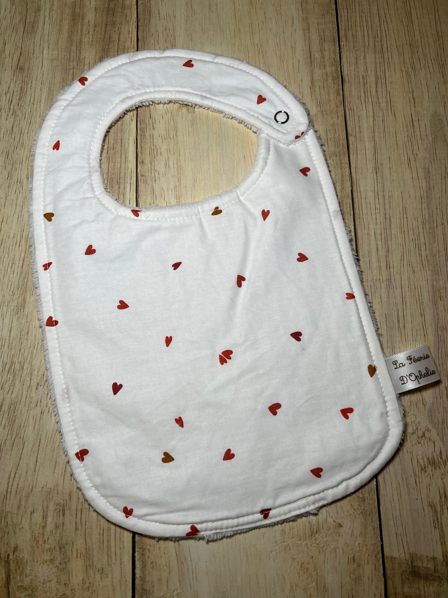 Bavoir petit cœur