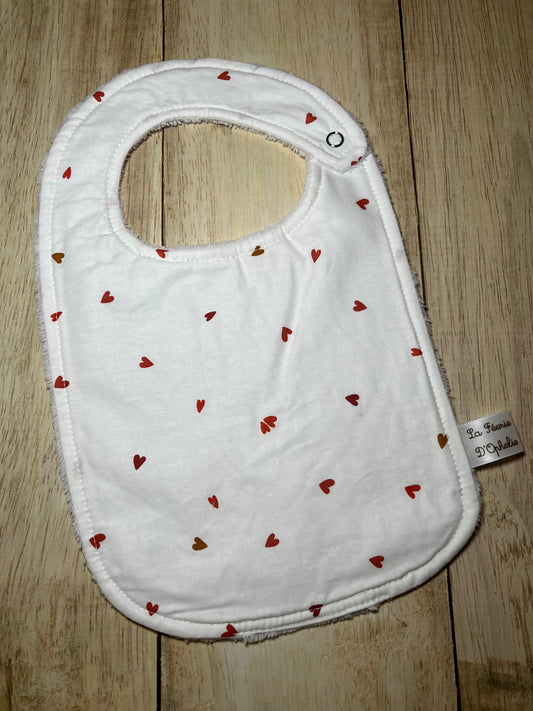 Bavoir petit cœur