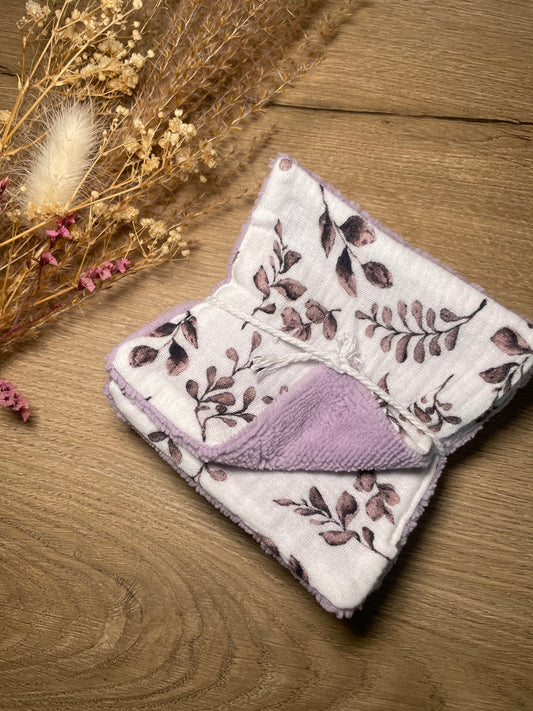 Coton automne mauve