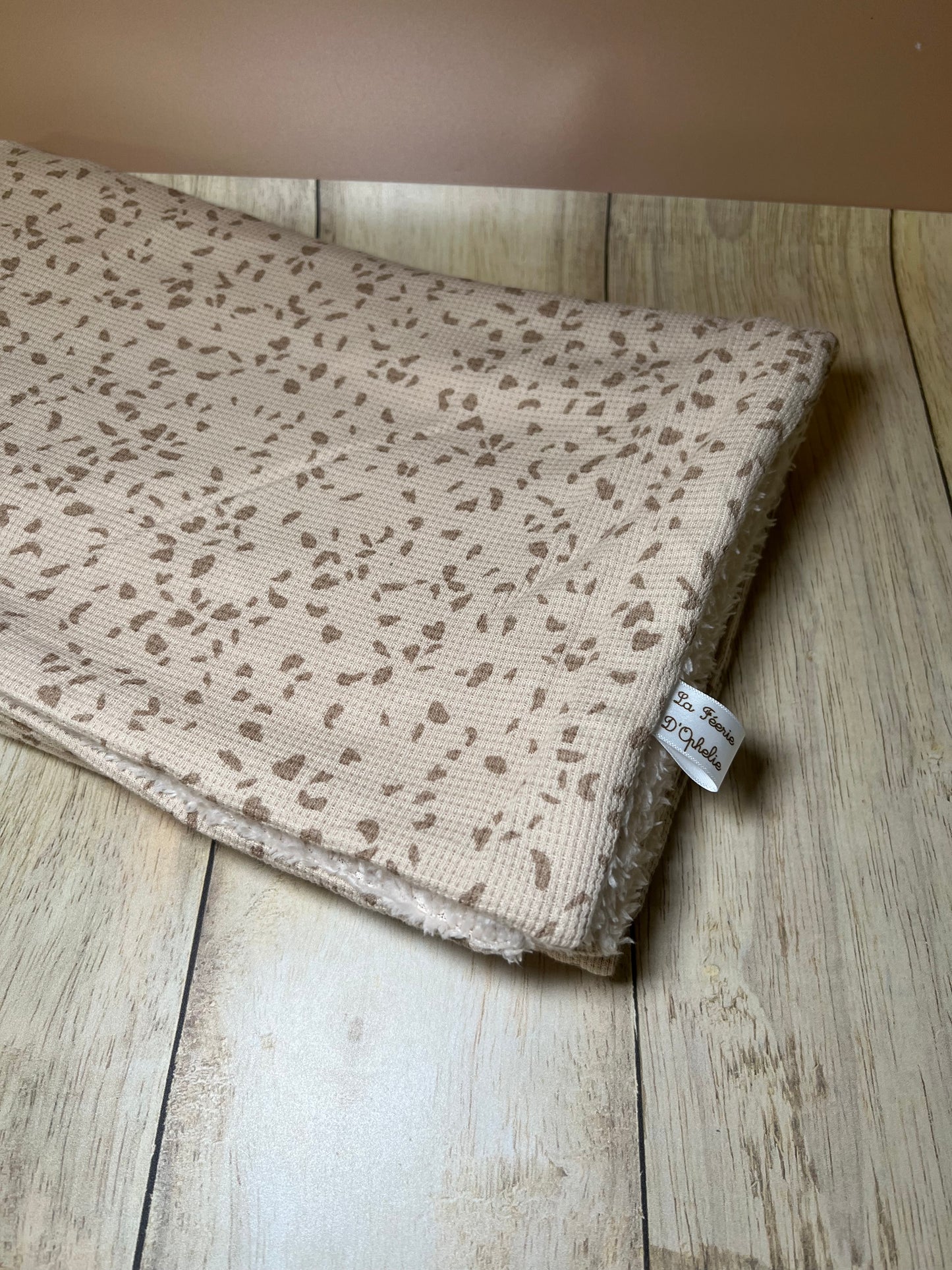 Couverture jersey beige