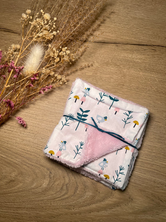 Coton oiseau rose