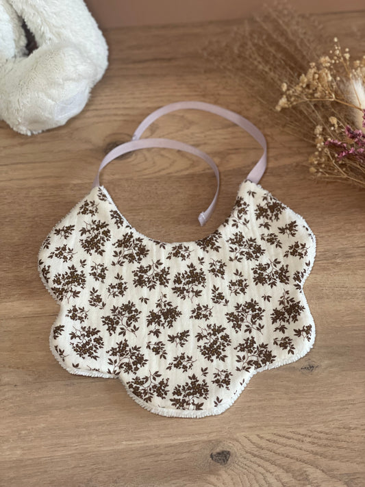 Bavoir forme fleur Lison