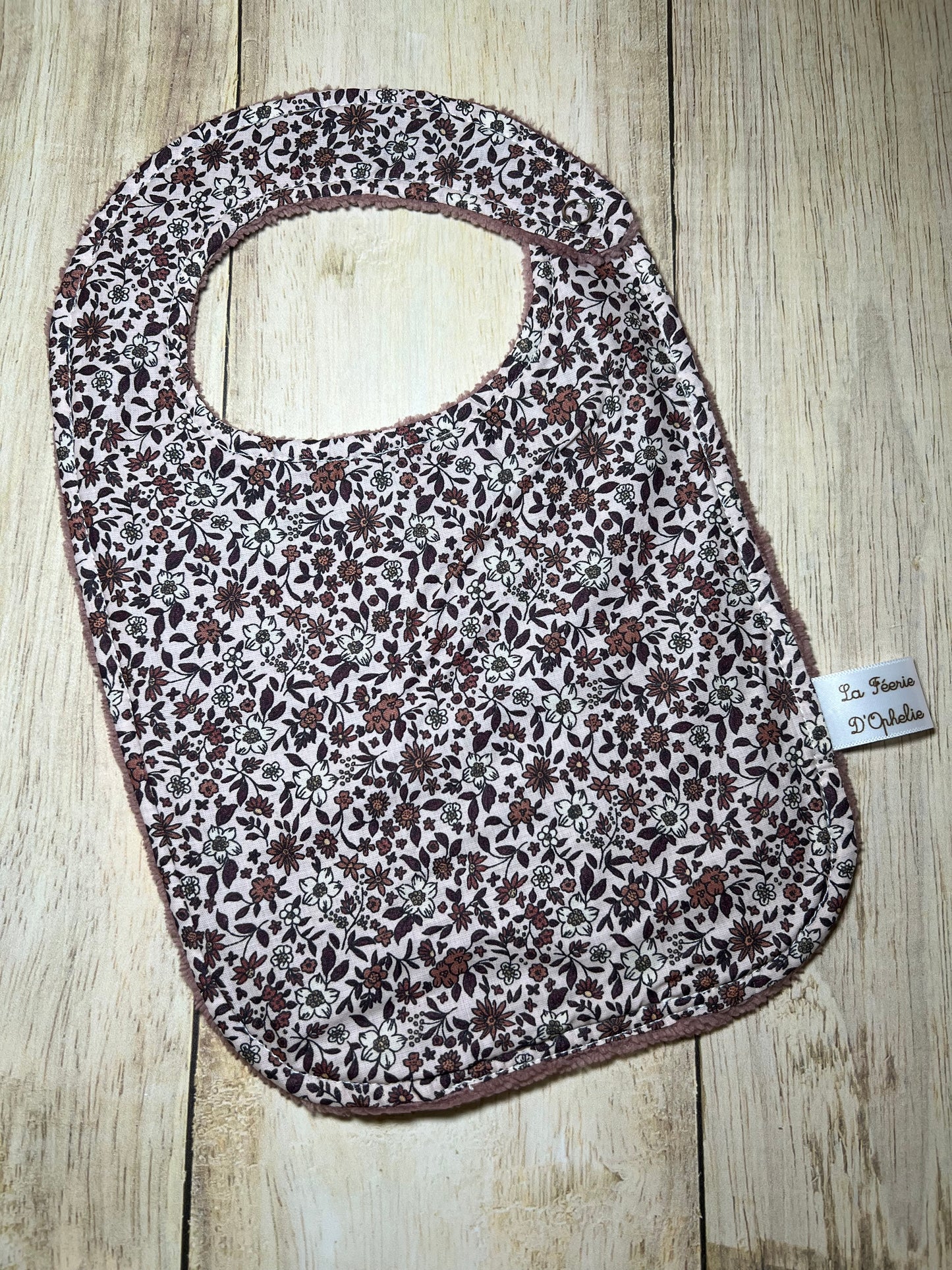 Bavoir Paola pourpre