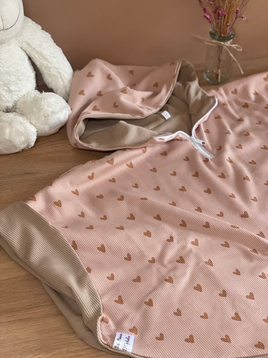 Poncho été jersey cœur