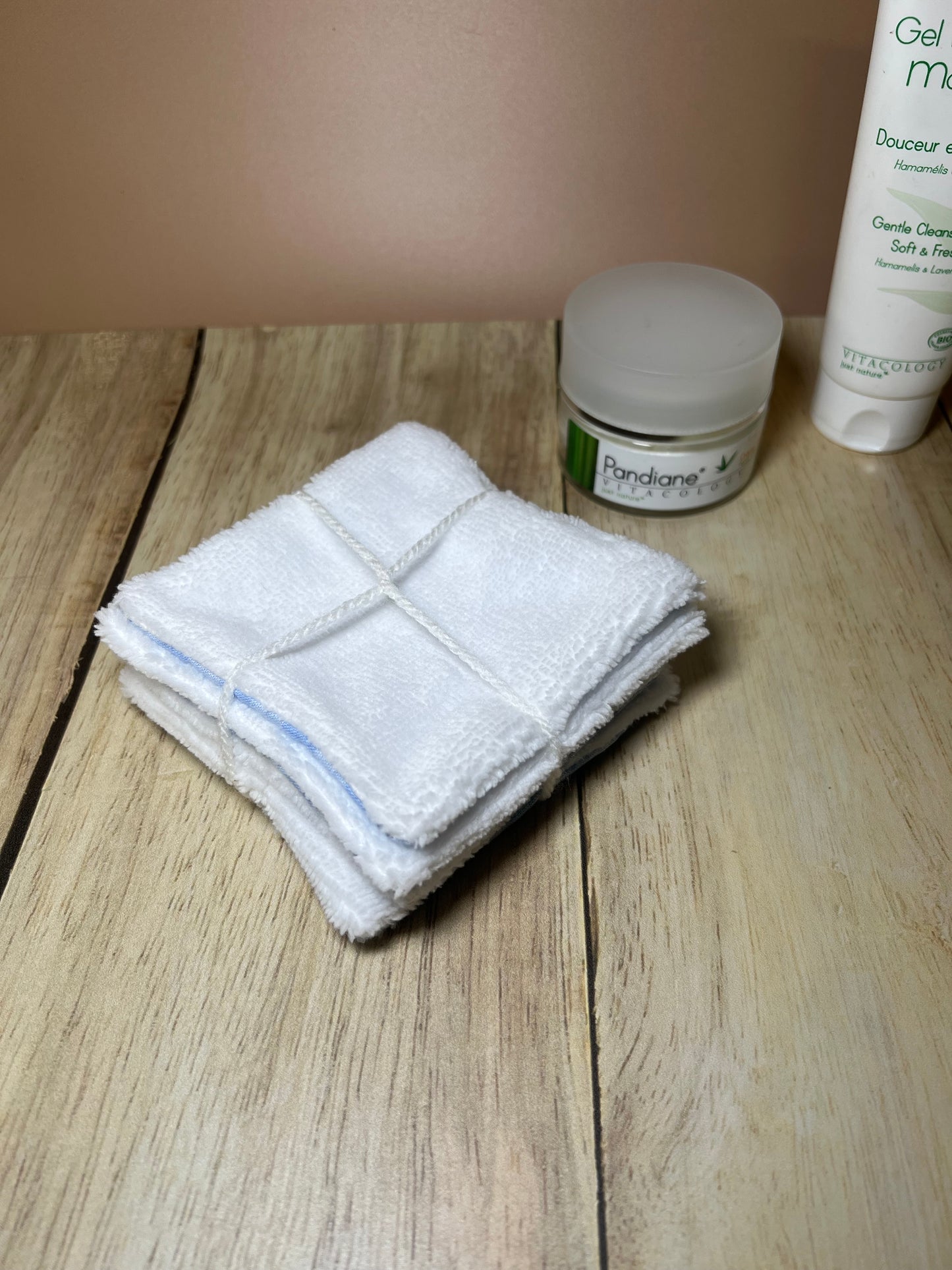 Coton lavable Vichy bleu