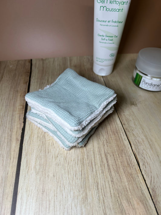 Coton lavable vert d’eau