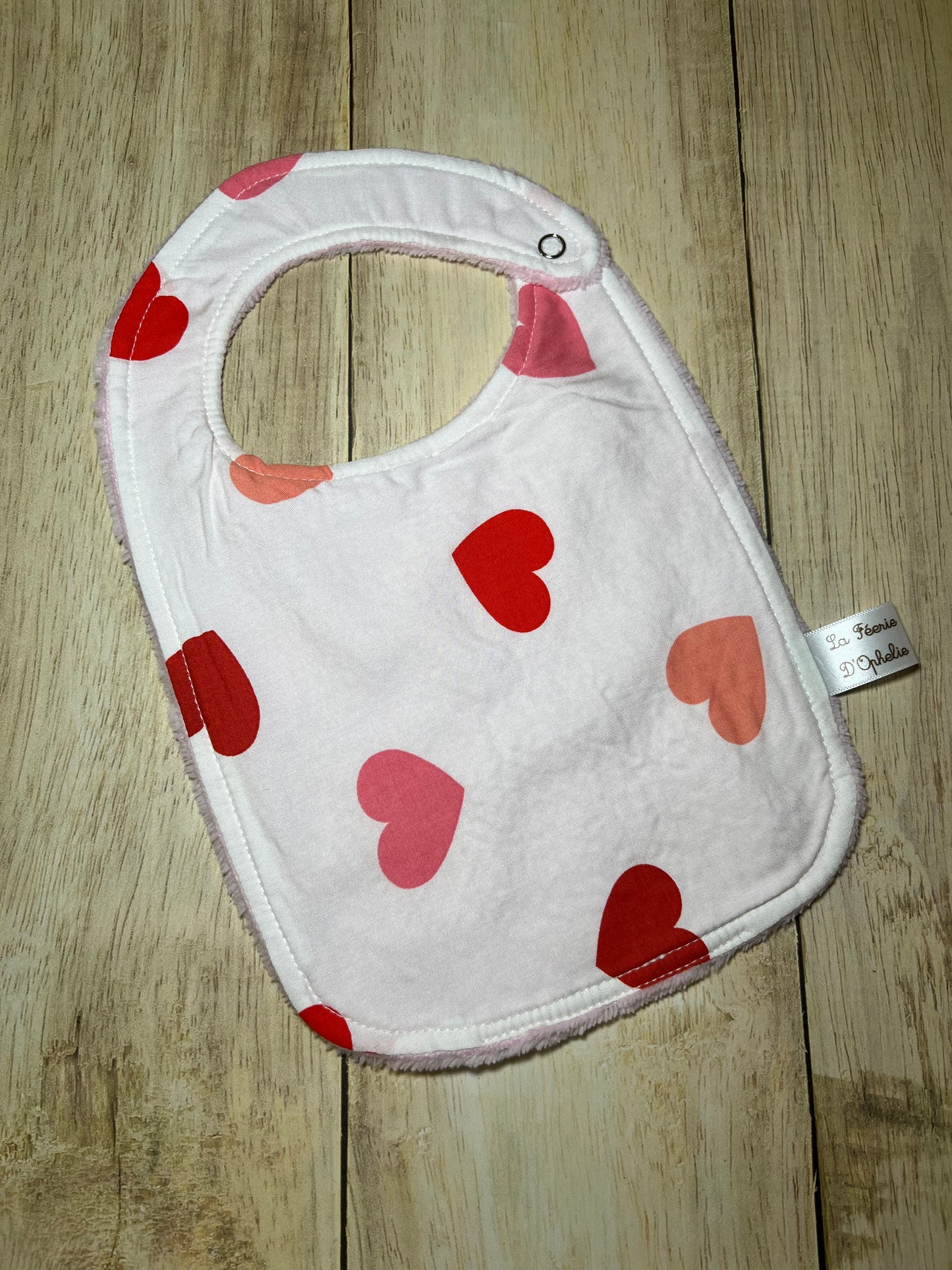 Bavoir gros cœur