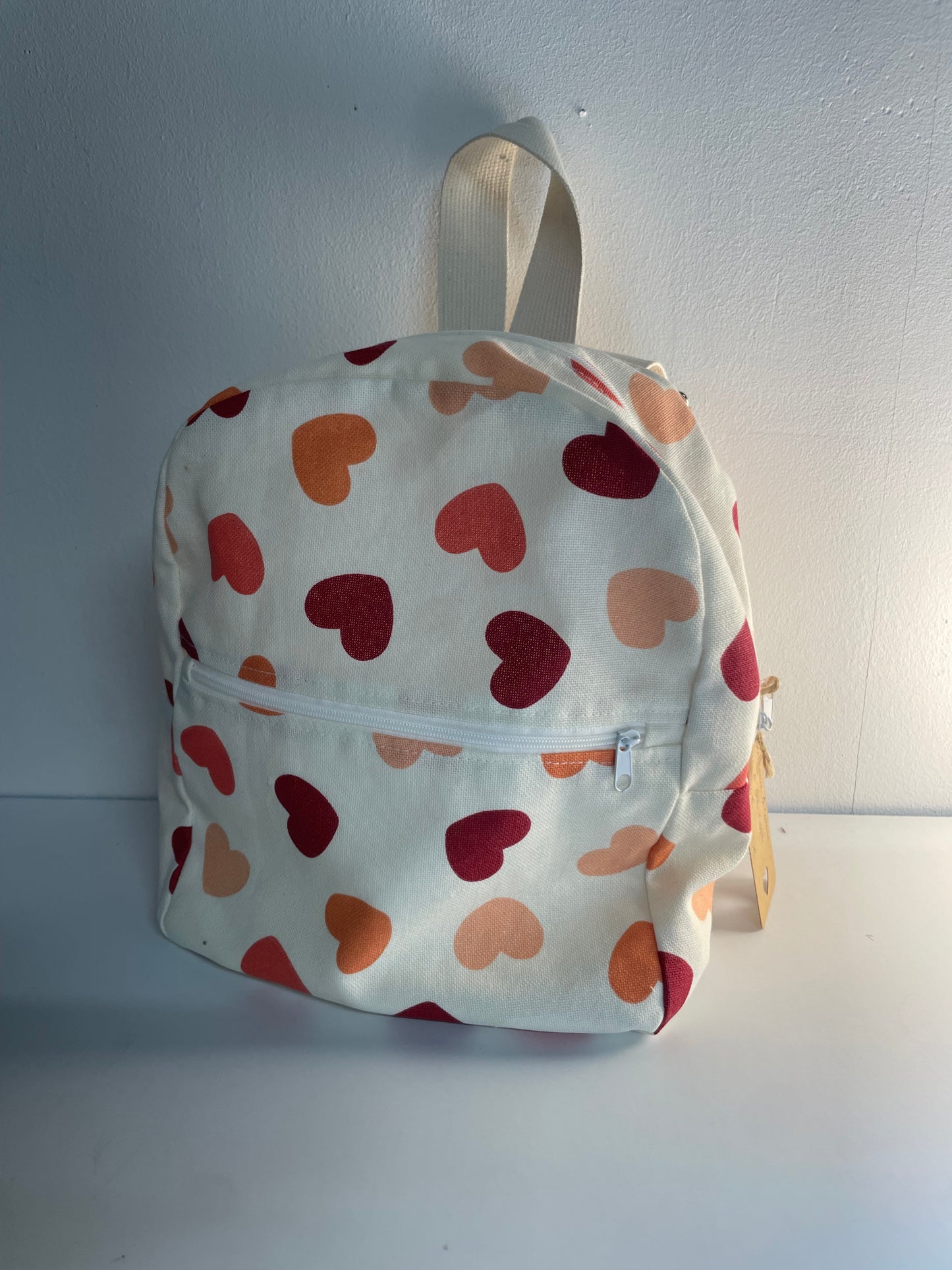Sac à dos zippé cœur