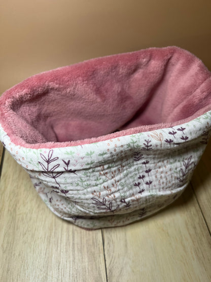 Snood enfant feuille rose