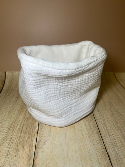 Snood enfant gaze blanc