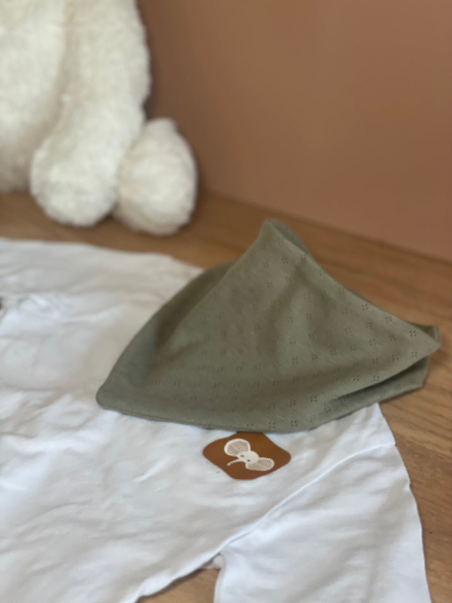 Bandana jersey ajouré kaki