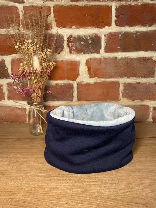 Snood bébé bleu marine