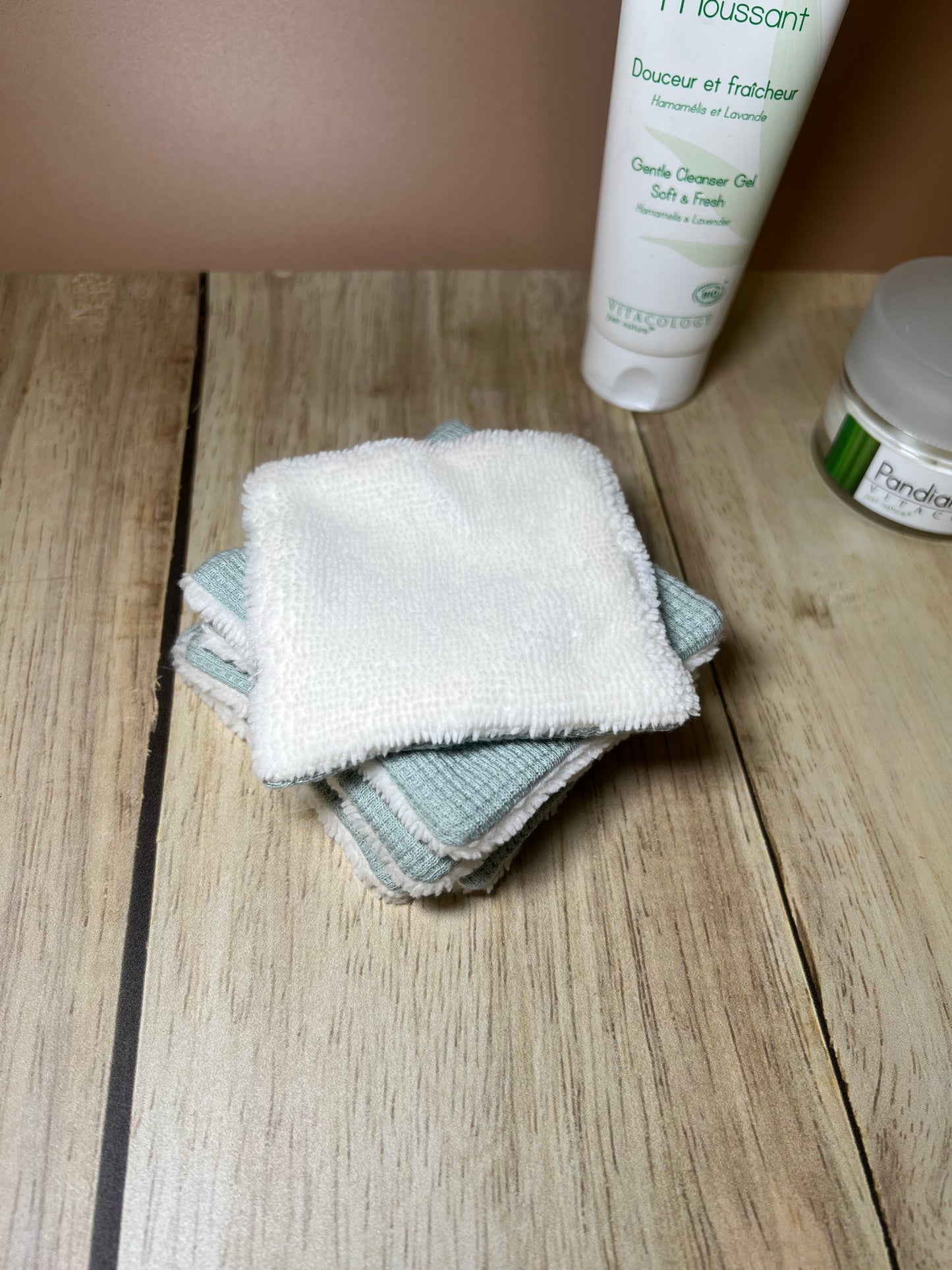 Coton lavable vert d’eau