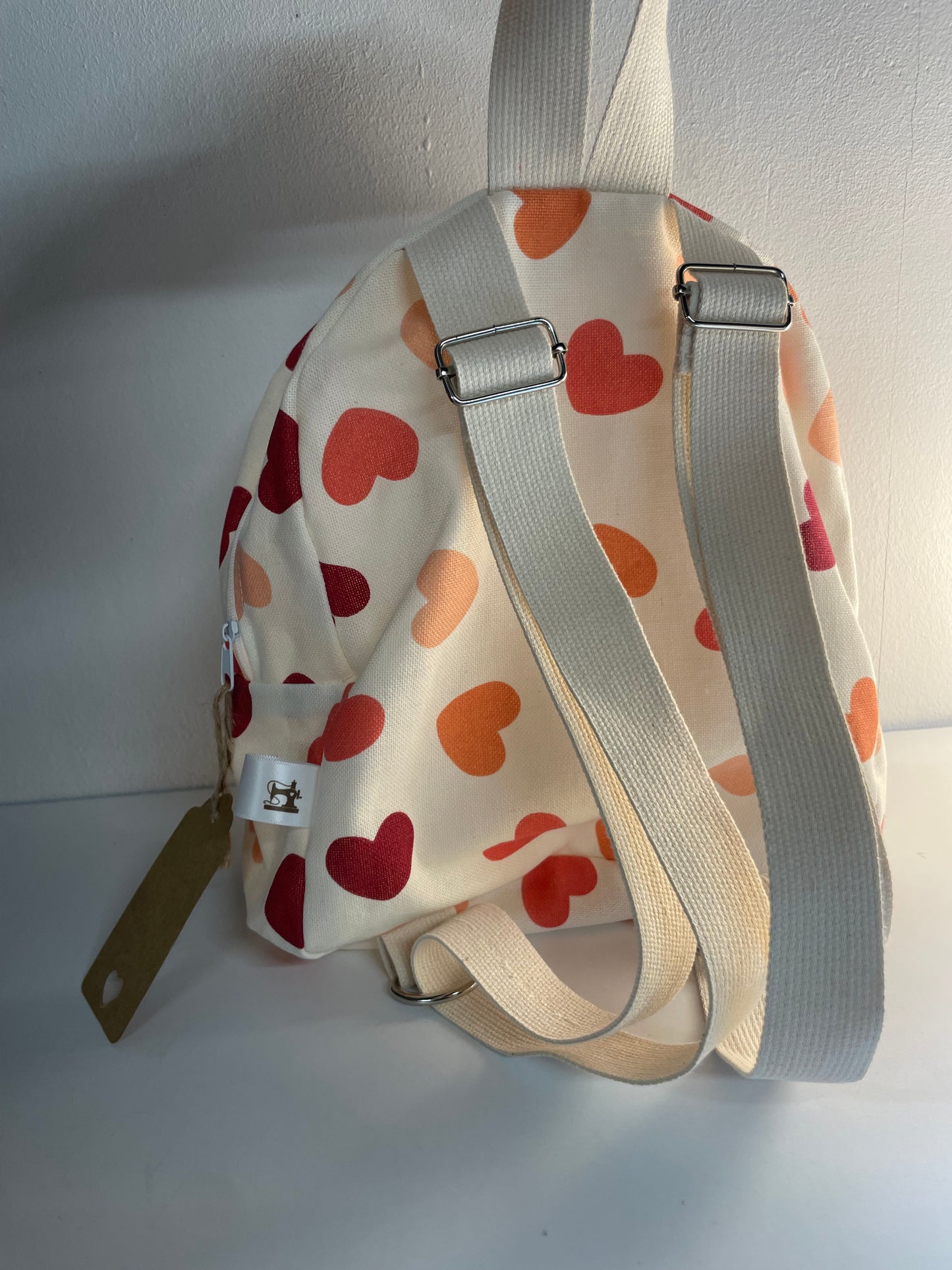 Sac à dos zippé cœur