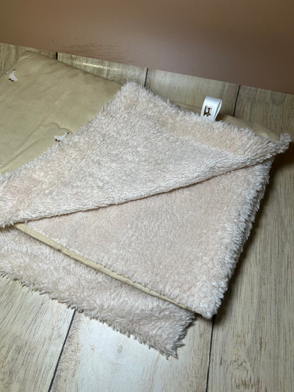 Couverture oie beige