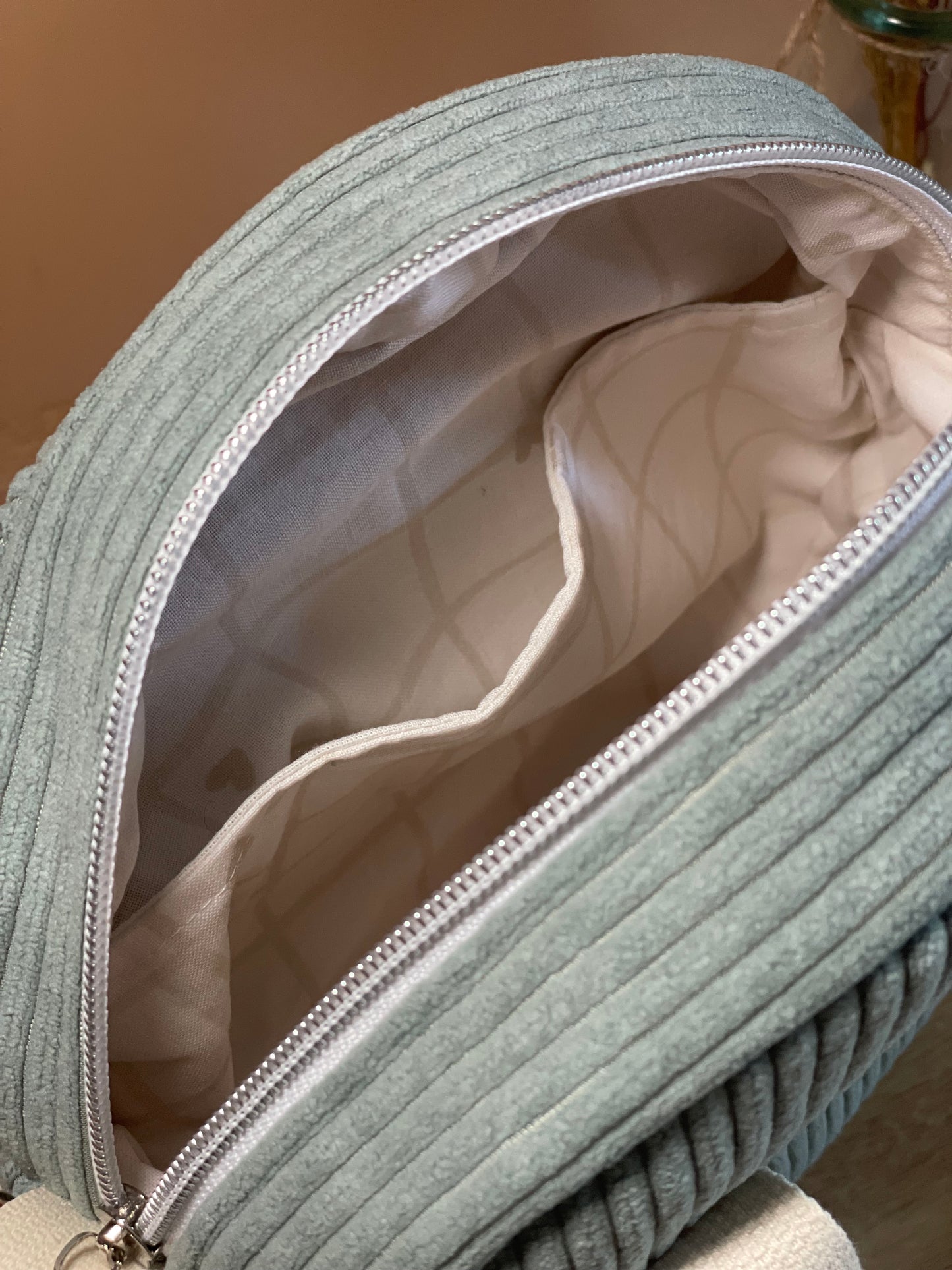 Sac à main rond bleu ciel