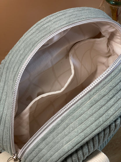 Sac à main rond bleu ciel