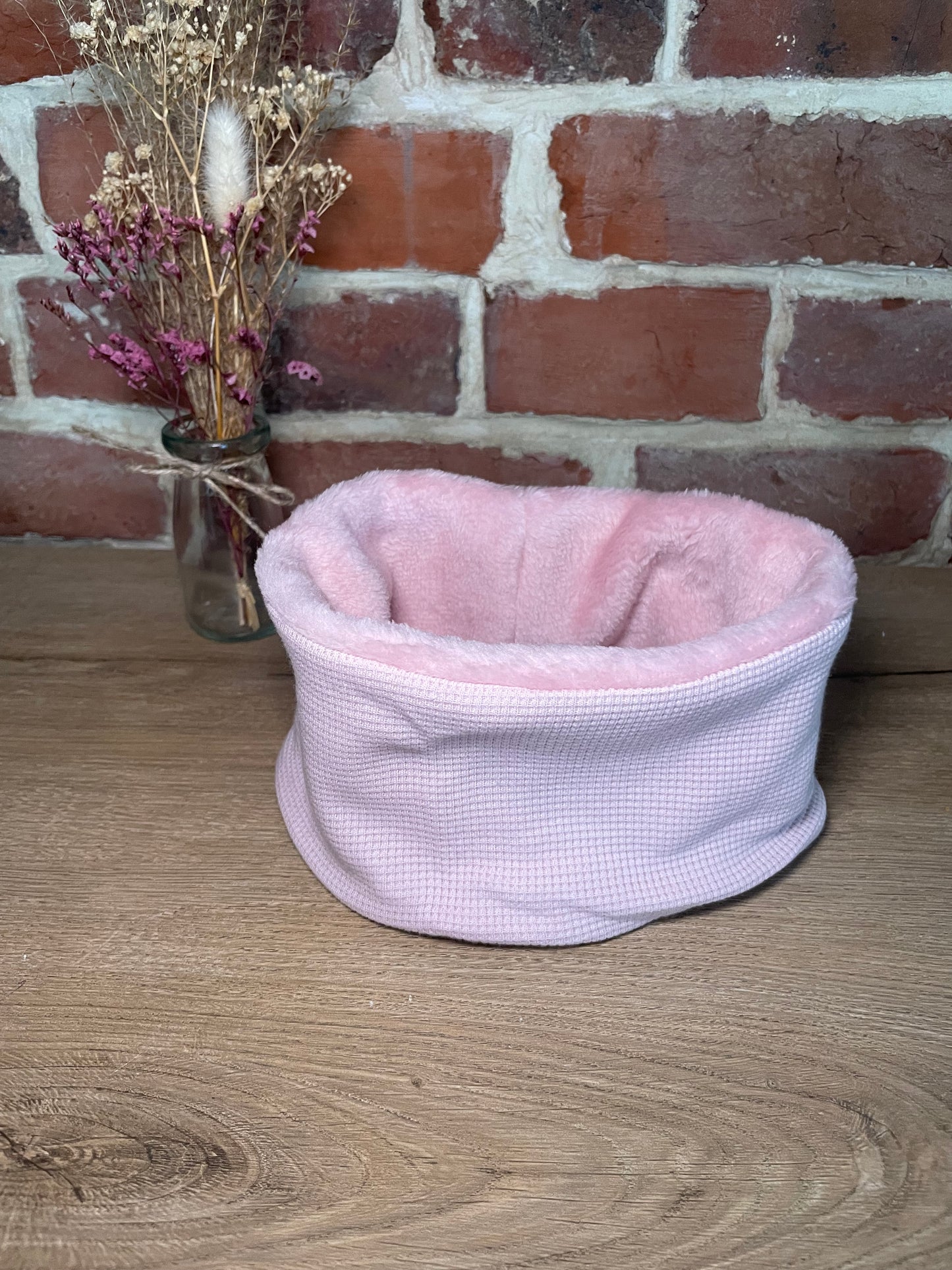 Snood bébé rose