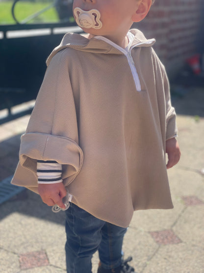 Poncho été jersey Beige foncé