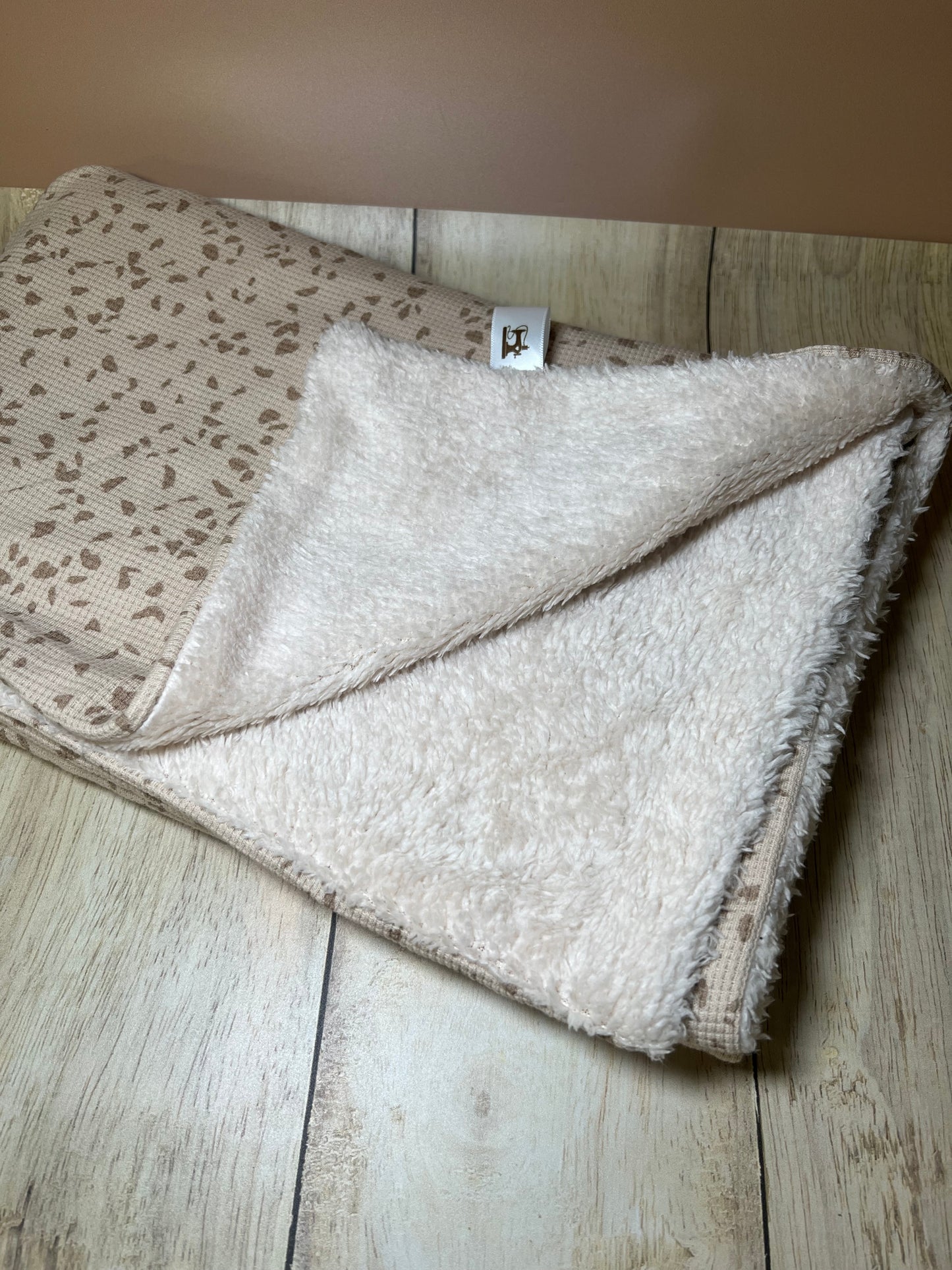 Couverture jersey beige