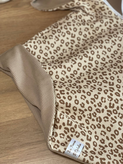 Poncho été jersey léopard