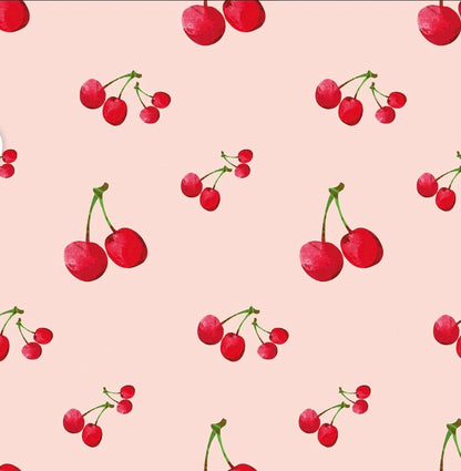 poncho imperméable bébé enfant motif cerises fait main France