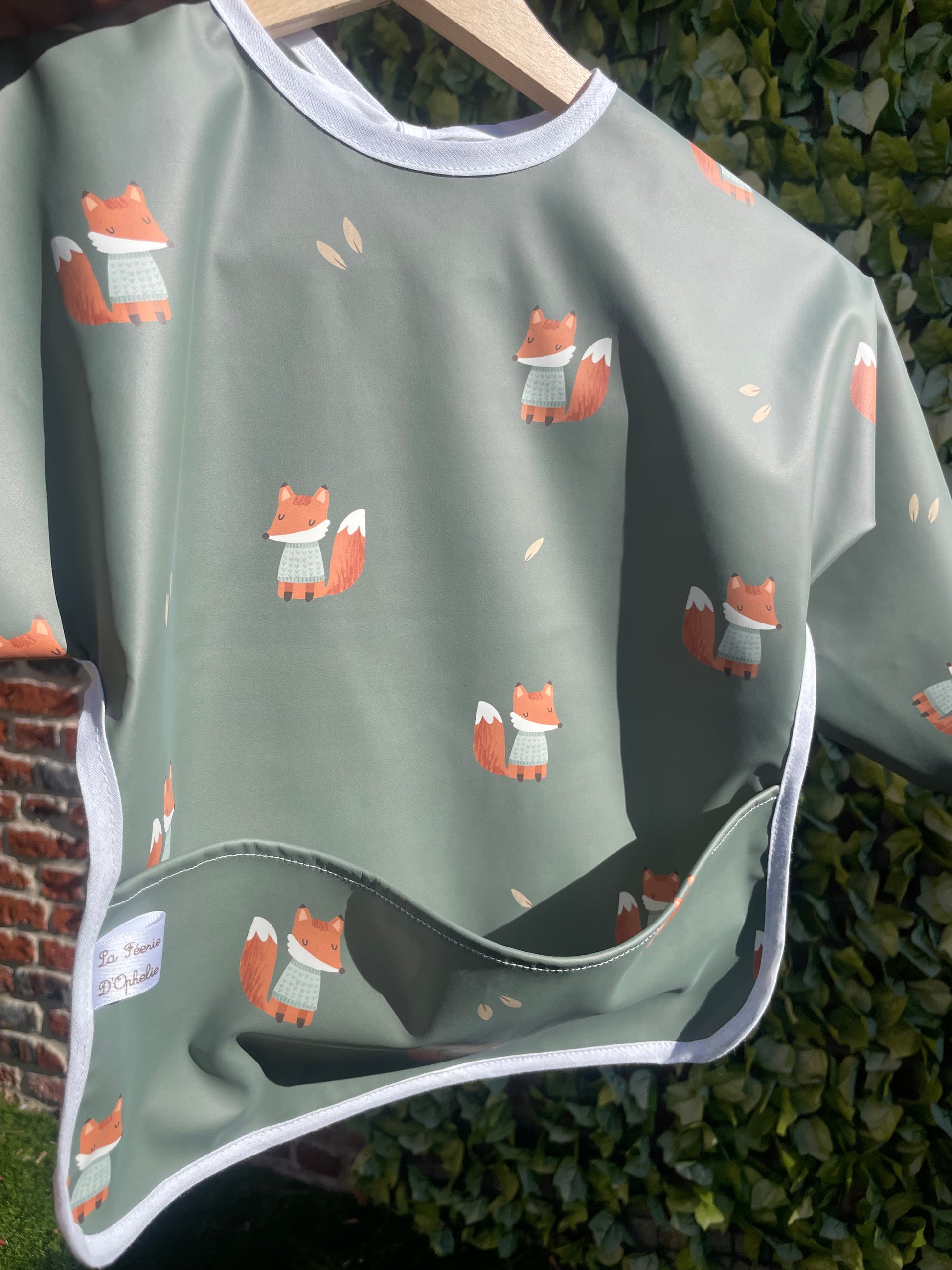 tablier enfant motif renard